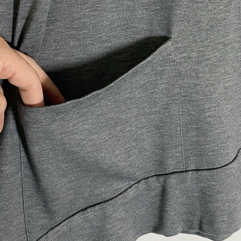 Logo Lori Goldstein Cardigan Sweater Womens XS Gray Full Zip Pockets Long Sleeve - Picture 8 of 16